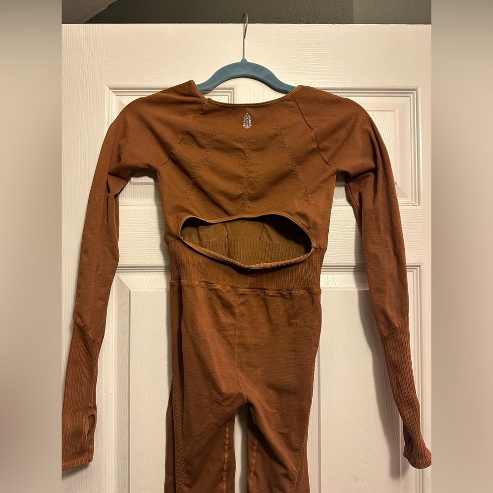 Good Karma Long Sleeve Jumpsuit in Toasted Coconut 🥥 - Picture 9 of 12